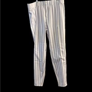 BSN Sports Black White Pinstripe Taper Men’s Baseball Pants Size 2XL XXL 42x34
